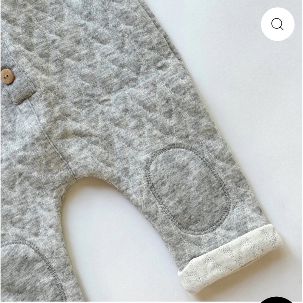 Gray Quilted Baby Outfit by message In A Bottle - Picture 7 of 11